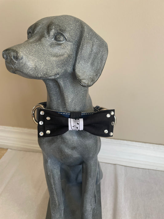 Musical Notes Dog Bow Tie, alternate view