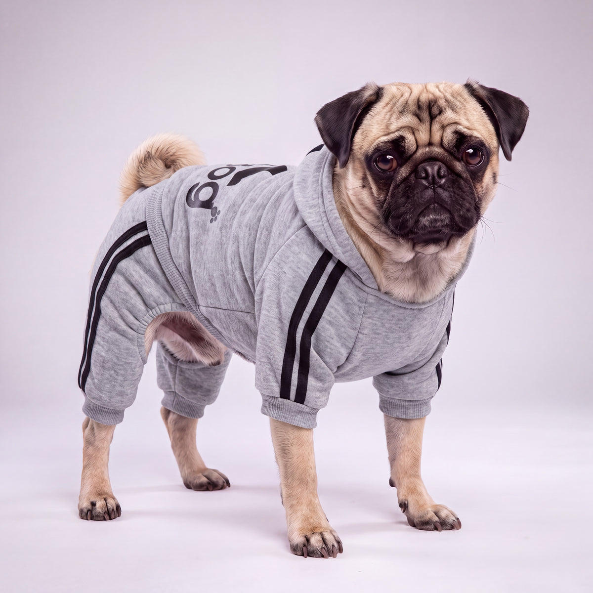Athletic Stripe Four-Leg Dog Hoodie, view 2