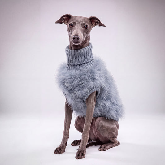 Fluffy Turtleneck Dog Sweater, view 2