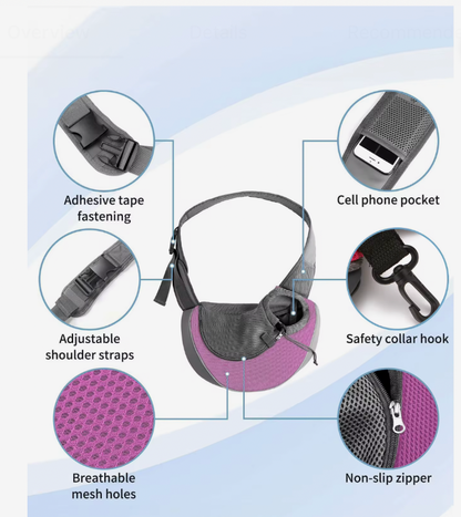 Mesh Dog & Cat Sling Carrier, view 3