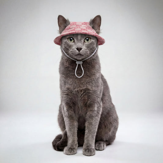 Monogram Cat Bucket Hat by PetGlamr