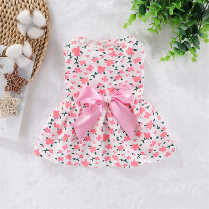Summer Floral Dog Dress, view 2