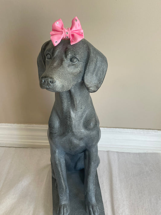 Pink Bow Dog Hair Clip, view 2