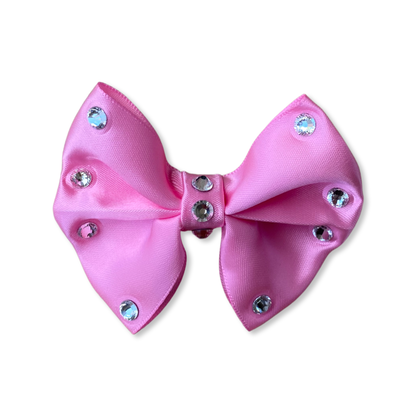 Pink Bow Dog Hair Clip by PetGlamr