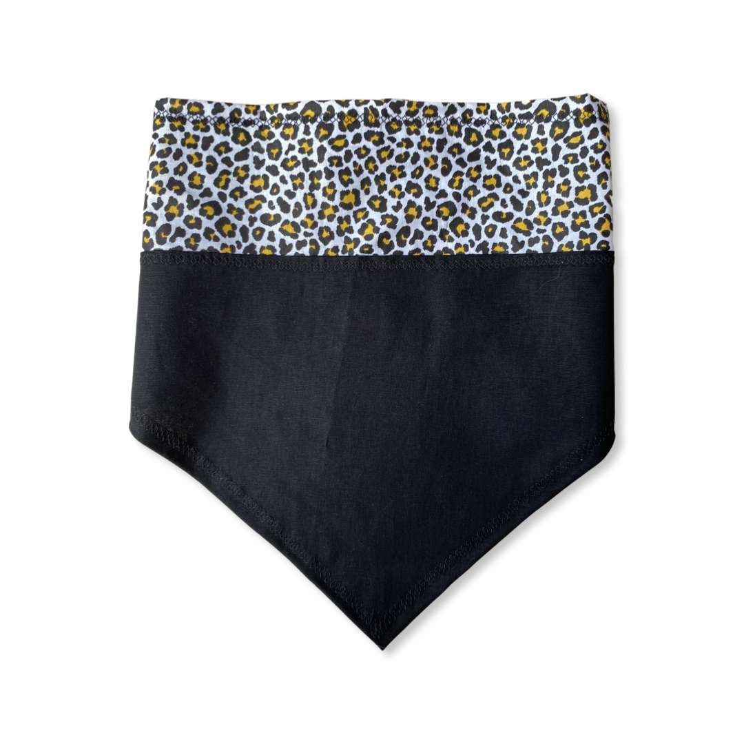 Yellow Leopard Print Personalized Dog Bandana by PetGlamr