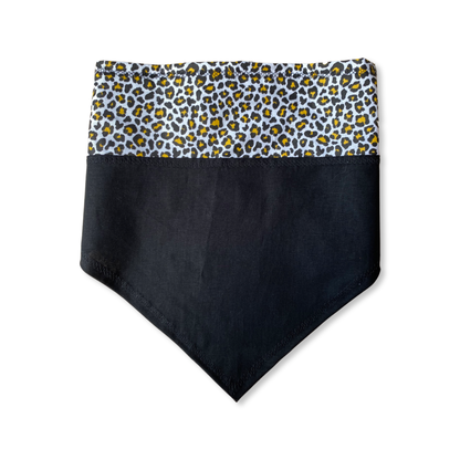 Yellow Leopard Print Personalized Dog Bandana by PetGlamr