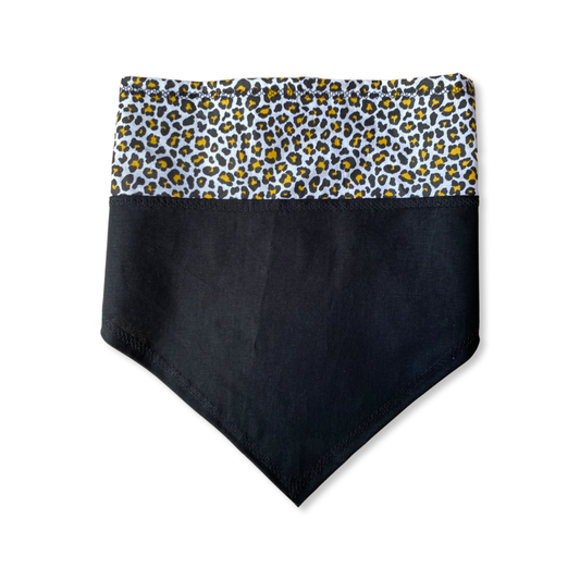 Yellow Leopard Print Personalized Dog Bandana by PetGlamr
